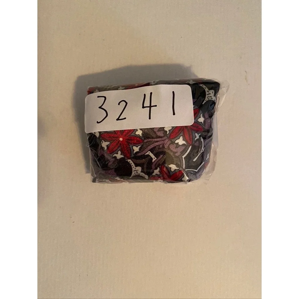 Gold City Handmade Silk Tie Red Grey Floral Geometric Abstract Pattern Necktie